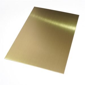 Elegant Bronze Stainless Steel Sheet