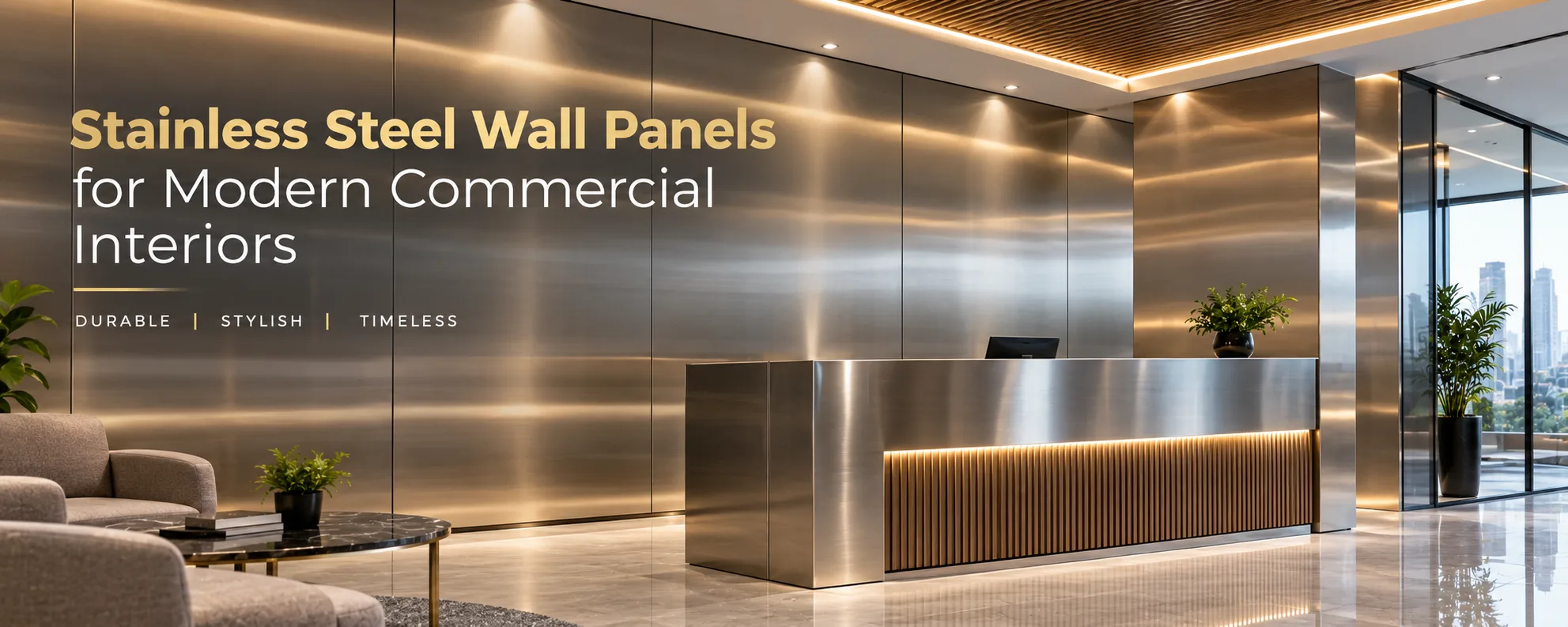 Stainless Steel Wall Panels for Modern Commercial Interiors